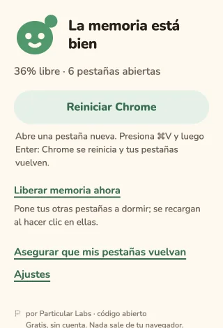 Ventana de RAM Nudge: Espacio para respirar